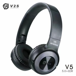 V2S S3000 Wireless Bluetooth Hifi Headphone Card Mp3 Large Capacity Battery Folding Design