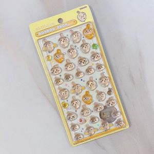 Cartoon Chiikawa Characters Usagi Hachiware 3D Three-dimensional Embossed Stickers Cute Creative DIY Decoration Sticker