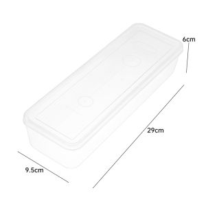 [Naitre】 6 hộp đựng trong mờ mì gia dụng chống hơi ẩm hộp đựng mì spaghetti kín khí hộp đựng egges trái cây thực phẩm tủ lạnh nhà bếp nhựa hộp đựng tổ chức gia đình