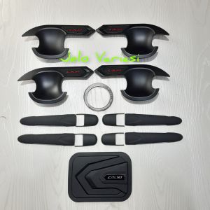 Paket Variasi Outer Pintu Handle Tank Cover Mobil Toyorta Calya Hitam Doff