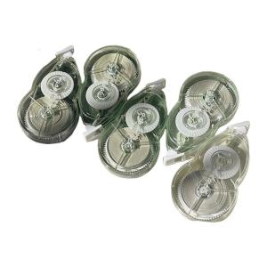 5Pcs 20mX5mm White Out Correction Tape Quick Dry Refillable Total 100m for Writing Making Scrapbooking Taking Note