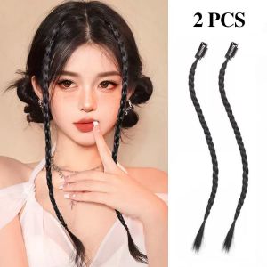 Y2K Boxing Braids Synthetic Snap Wig Hair Extensions and Accessories Suitable Twist Braid Traceless Invisible BB Clip