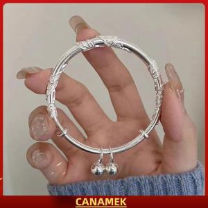 Miễn phí vận chuyển✨ Trung Quốc Phong Cách Hoa Bướm Đẩy Kéo Có Thể Điều Chỉnh Bangle Hình Trái Tim Tre Liên Kết Hoa Bud Mở Vòng Đeo Tay Thời Trang Đồ Trang Sức
