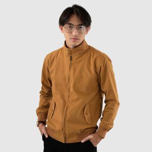 BONBONSTORE269 Jaket Pria Harrington Casual FUSION Bahan Premium Baby Canvas Elegan Tersedia 2 Warna Pilihan