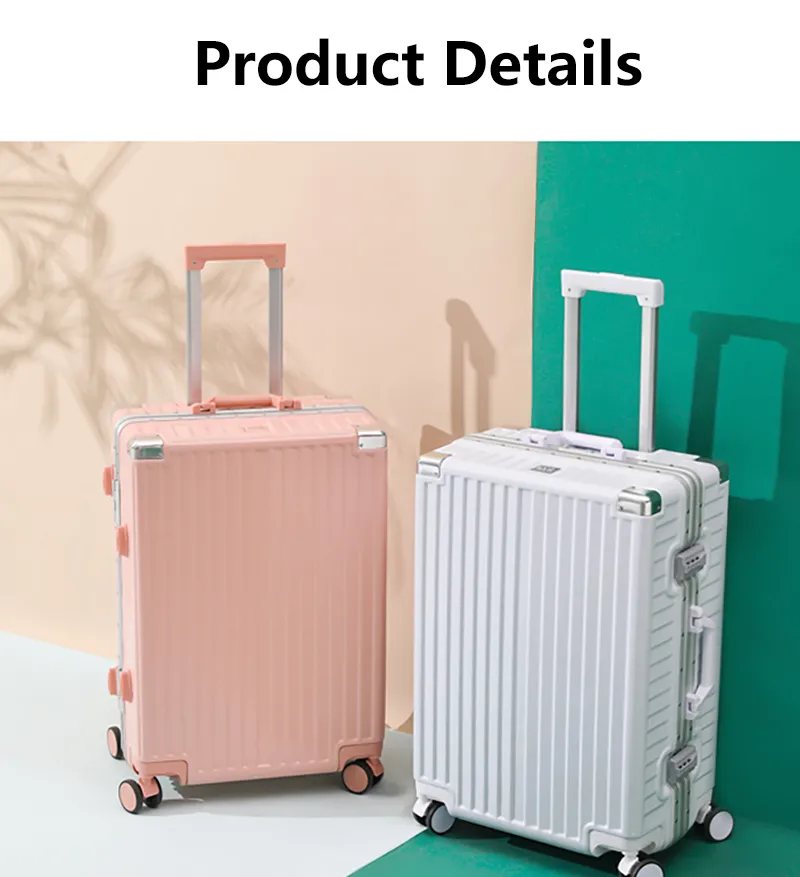 KANAZAWA Luggage Travel Bag 20/26 Inch PVC Aluminum Frame