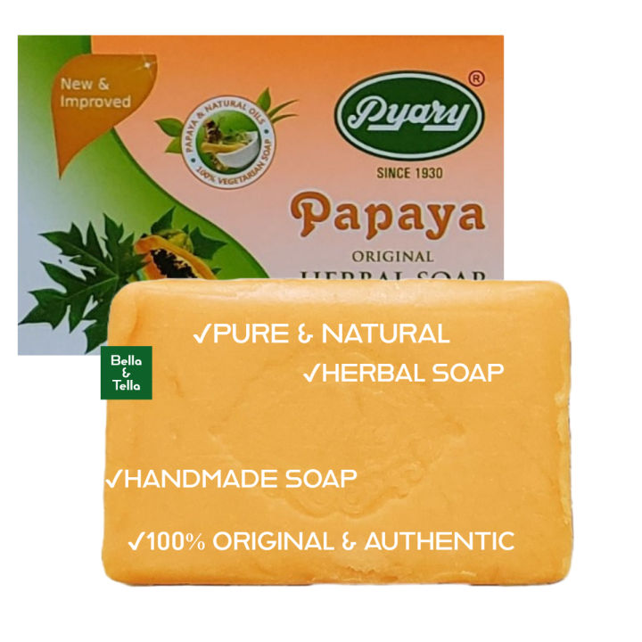 Pyary Papaya Soap Original And Authentic Skin Whitening Herbal Soap