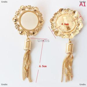 [COD] Undis Exquisite Metal Buckle Bag Purse Hat Decor With Tassel Hardware DIY Leather Craft Accessories Bag Pendant