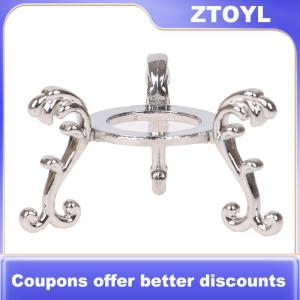 【ZTOYL】 Đế đỡ trứng đá quý trưng bày mạ vàng giá đỡ quả cầu pha lê đồ trang trí