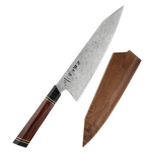 XINZUO HEZHEN F-2 110 Layers Damascus Super Steel North America Ironwood Handle Chefs Knife 8.5 / Vegetables knife / Fruits knife / Kitchenware / Kitchen utensils / Kitchen tools / High quality / Slicing knife / Meat knife / Wooden Handle / Razorsharp