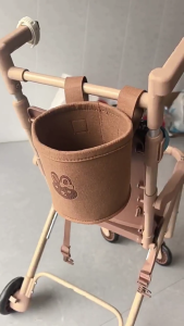 Childrens Retros Felted Cycling Basket Light weight Easy Attachments Storage Basket for Boy Girl Bicycles