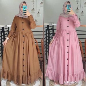 GAMIS ALESHA / MUSLIM MAXI DRESS / BUSUI DRESS / GAMIS REMPEL