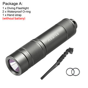Asafee AF11 150M XPG LED Deep Diving Flashlight 350LM IPX8 Waterproof Rotary Switch High Light Scuba Torch Night Ride Outdoor