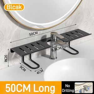 Vixplorn Sink Storage Rack Draining Rust Resistant Metal Mesh Punch Free Large Capacity Organiser Kitchen Counter Rumah Tangga