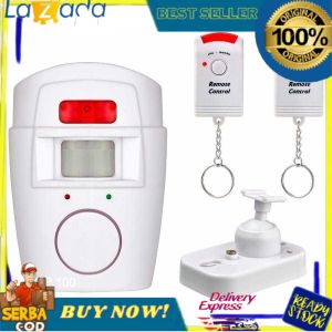 Promo Alarm Anti Maling Infrared PIR Sensor Gerak 2 Remote - YL105