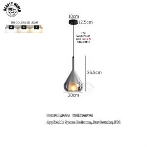 [SG Seller]Modern Minimalist Bedroom Bedside Hanging Lamp Modern Pendant Light Dining Light Nordic Glass Chandelier Ceiling