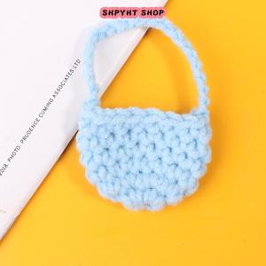 【BUY 1 TAKE 1】 1 12 Dollhouse Woven Plush Shoulder Bag Dollhouse Mini Crossbody Bag Handbag For Dolls Dress UP Aceessories