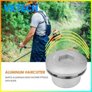 Vktech หัวตัดสายอลูมิเนียมสำหรับเครื่องตัดหญ้า พร้อมสาย 4 เส้น ทนทานต่อการใช้งาน เหมาะสำหรับเครื่องมือทำสวนกลางแจ้ง