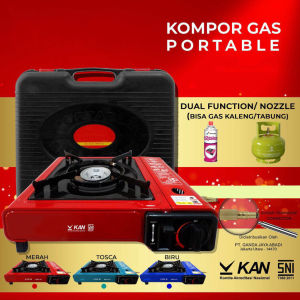 Kompor Gas Portable 2 In 1/ Kompor Portable / KOMPOR 1 TUNGKU /Portable Stove Outdoor Indoor