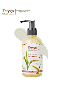 Deyga Rice Water Shampoo 220ml – Anti-Frizz | Deep Clean Scalp | Shine & Volume Boost | Strengthens Hair | Natural Ingredients | Sulfate & Paraben Free | For All Hair Types
