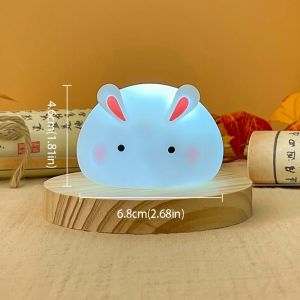 PATTYUIO Rabbit Design Night Lamp Small Decoration Mini Size Mini Night Lamp Festive Theme Aesthetic Design Decorative Lamp Bedroom Use