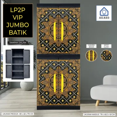 Lemari Pakaian Plastik /lemari baju /lemari plastik 4 Susun Akako LA2P VIP /LP2P VIP Bagus Murah