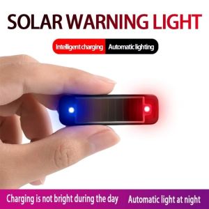 PLNBFG Solar Power Warning Light Waterproof Flashing Dummy Alarm Mini LED Wireless Caution Lamp Car Security