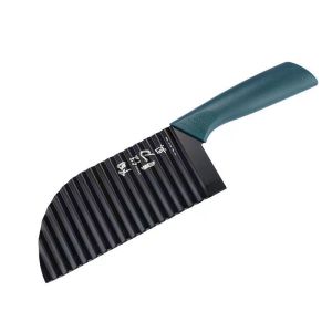 Pisau Kentang Gerigi Kentang Timun Wortel Bergelombang Bahan Baja Pisau Gelombang Kentang Anti Karat