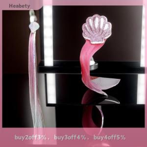 Heabety Girls Mermaid Wigs Hairpins Ponytail Kids Rainbow Shell Hair Clip Hair Extension Colorful Wig Twist Braider Hair Accessories