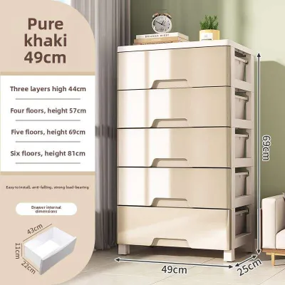 Storage Cabinet Household Drawer Cabinet Plastic Miscellaneous Storage Cabinet Bedside Table Living Room Multifunctional Drawer Cabinet