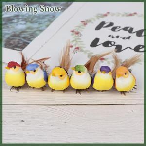 Blowing 1 cái mini giả chim lông xốp nhân tạo chim mini trang trí tiệc cưới tại nhà