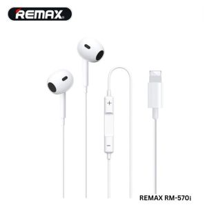 Original Remax In Ear Earphone Stereo Earphones With Built In Volume Control Mic Phone Call RM-570
