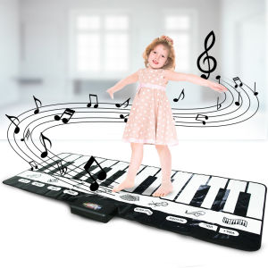 178*72cm Baby Musical Piano Keyboard Mat Toy with 8 Types Instrument Game Carpet Educational Toys for Kid Toddlers Gifts