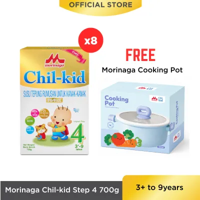 Morinaga Chil-kid Step 4 (No Sucrose) 8 boxes X 700g [Free Morinaga Cooking Pot]