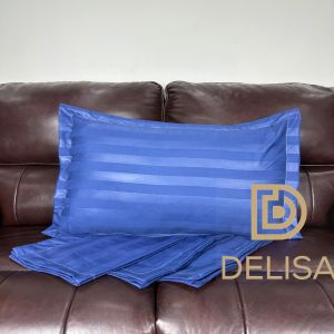 Sarung Bantal Salur Bingkai Pigura Motif Embos Salur Strip Ukuran 50x70cm Ukuran Jumbo