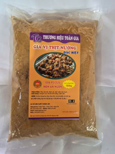 Gia vị thịt nướng có muối 500g dùng ướp thịt nêm sẵn thành phần tự nhiên chuẩn vị thơm ngon khó cưỡng