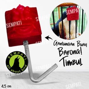 SEMPATI Gantungan Cantolan Buah Merek Sempati Pengait Buah Pisang Apel Sayur Sawi Sangkar Kandang Burung Gantungan Buah Tulang Sotong Telor Puyuh Fooding GTBSM