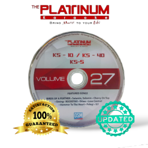 Platinum KS-5 / KS-10 / KS-40 / JUNIOR 2 / K-BOX 2 JR LITE Songbook & Updated CD VOL.27
