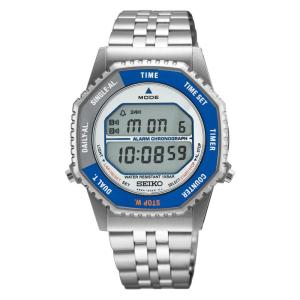 SEIKO SMGG21P1 Rotocall Reissue Digital Quartz Grey and Blue