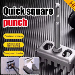 Quick Square Hole Punch Electrician 86 Wire Box Hole Opener Electric Hammer Square Handle Hole Opening Hardened Wear-resistant Tool