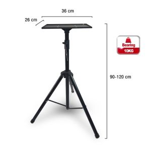 Projector Stand EXPOSE Laptop Projector Tripod Stand Adjustable Portable Floor Stand DJ Racks Laptop Stand 60-180cm Home Office Studio