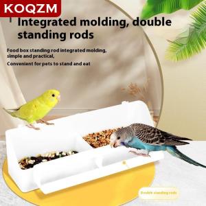 [COD] KOQZM KITCHEN Large Capacity Bird Feeder Box Anti-Splash Bird Food Dispenser Durable Parrot Feeding Box For Small Medium Birds