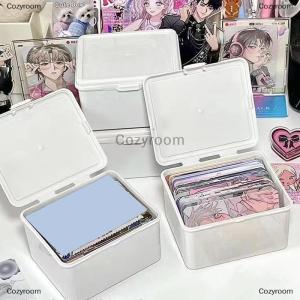 [COD] Cozyroom Korean Transparent Storage Box Box Card Photocard Storage Box Photo Card Organizer Classification Flip Box