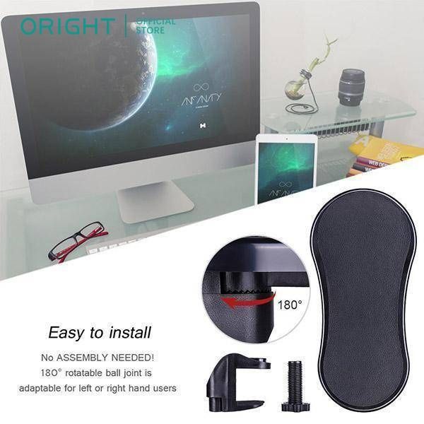 Oright Rotating Computer Arm Rest Pad, Desk Attachable Home Office ...
