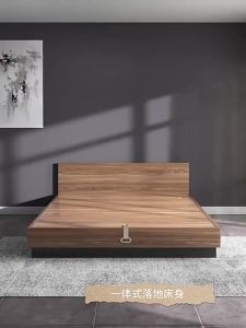 [Cozy ]【Customized】  Nordic Tatami Bed Frame Wooden Bed Frame Solid Wood Bed Frame With Storage Bed Frame With Mattress