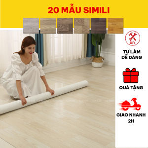 simili lót sàn vân gỗ thảm nhựa trải sàn pvc chống thấm nước khổ 1m - HOME30
