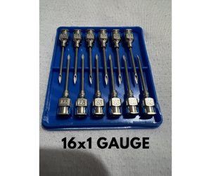 1 Dozen Stainless Hypodermic Needles for Weanling Pigs and Livestock) 12pcs Stainless needle for pig Needle for chicken needle set Stainless needle tip Stainless needle meat tenderizer Needles for injection hypodermic needles for pig