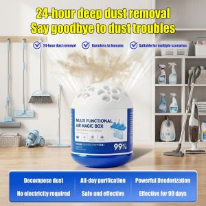 【Strong Suction/Rapid Air Purification/Long-Lasting】Household Multi-functional Dust Removal Magic Box Dust Remover Odor Eliminator Car Home Use Hair Remover