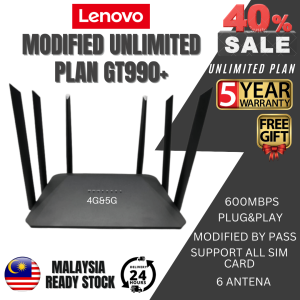 NEW 5 YEARS WARRANTY 100% New 5G&4G Modified Router Modem GT990+ hotspot unlimited for Malaysia Telco 4G LTE Wifi router B310 Unlimited wifi