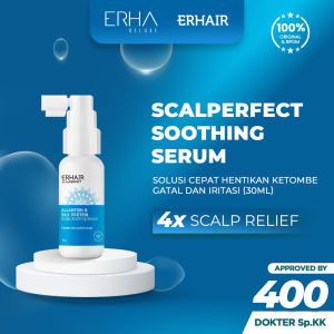ERHA ERHAIR Serum Rambut Scalperfect Scalp Soothing 30ml - Serum Perawatan Kulit Kepala Gatal Allantoin & Silk Protein
