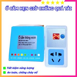 Ổ cắm hẹn giờ 24h thông minh tiện nghi tiết kiệm điện an toàn khi sạc xe qua đêm